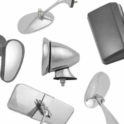 Çeşitli türde satış sonrası vintage araba aynaları